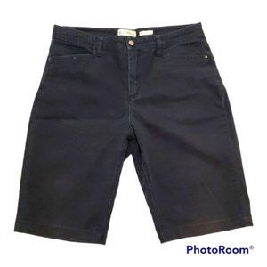 NORTHERN Reflections indigo blue denim high waist Bermuda shorts